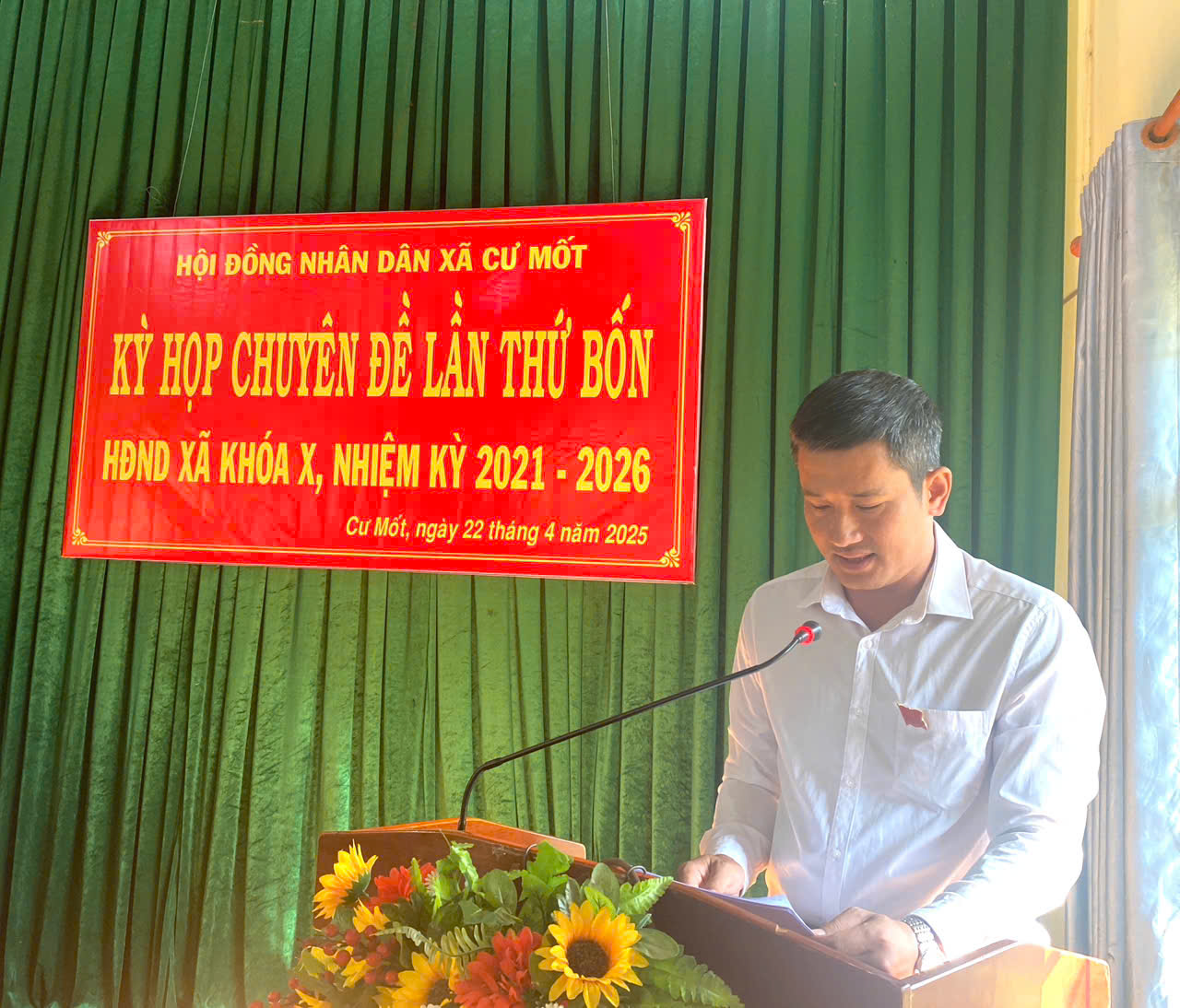 Kỳ họp chuyên đề lần thứ Bốn của Hội đồng nhân dân xã Cư Mốt